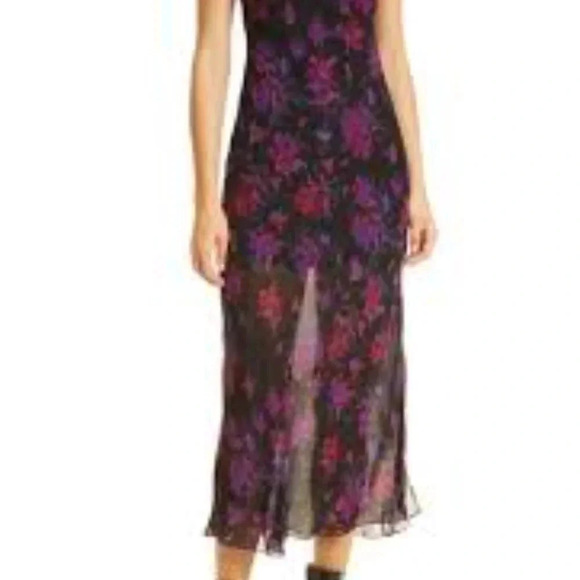 Rag & Bone - Mallory slip EUC long spaghetti strap dress adjustable strap floral - Picture 13 of 13